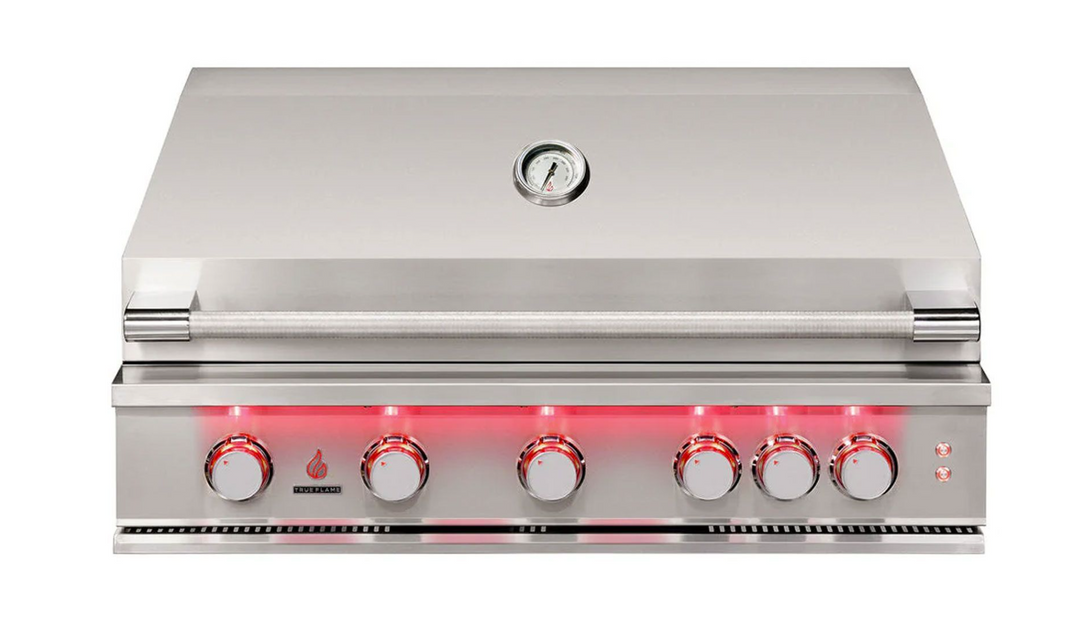 True Flame 40″ 5-Burner Gas Grill with Mobile Cart