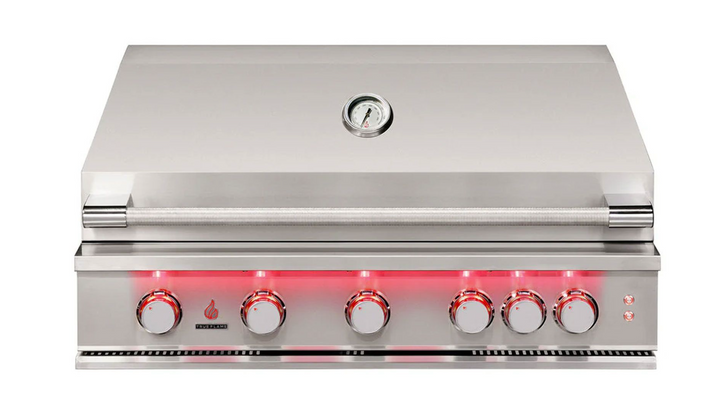 True Flame 40″ 5-Burner Gas Grill with Mobile Cart