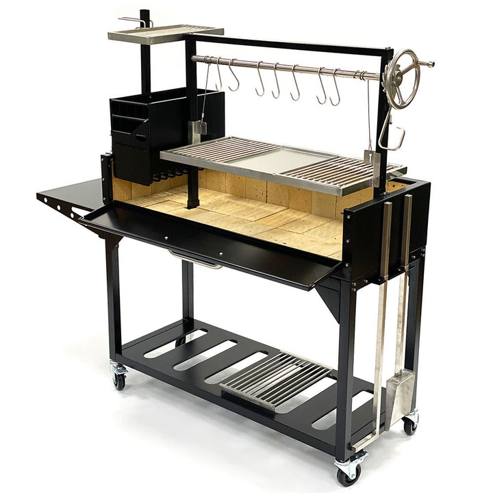 Tagwood "Chief Series" Freestanding Santa Maria Style Grill – Cold-Roll Steel & Stainless Steel