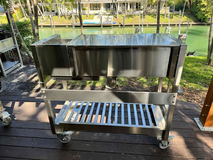 Tagwood Freestanding Santa Maria Style Grill – Stainless Steel