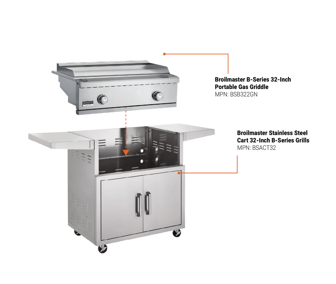 Broilmaster B Series 32" Griddle Portable Gas Griddle